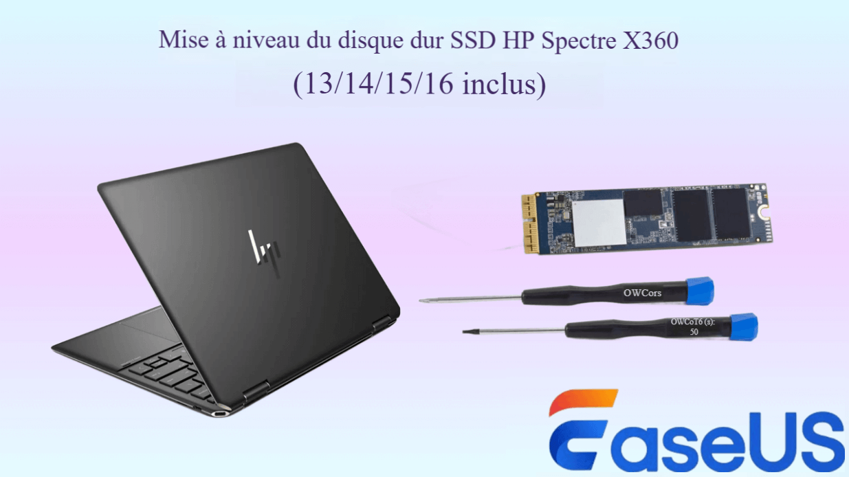 Mise à niveau du SSD HP Spectre X360