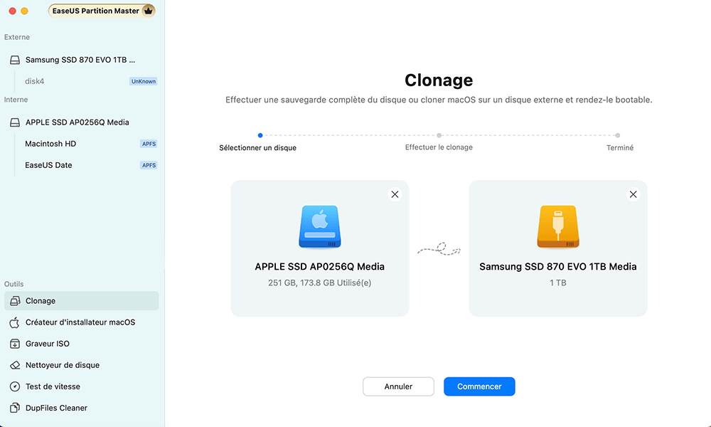 Cloner le disque Macos-2