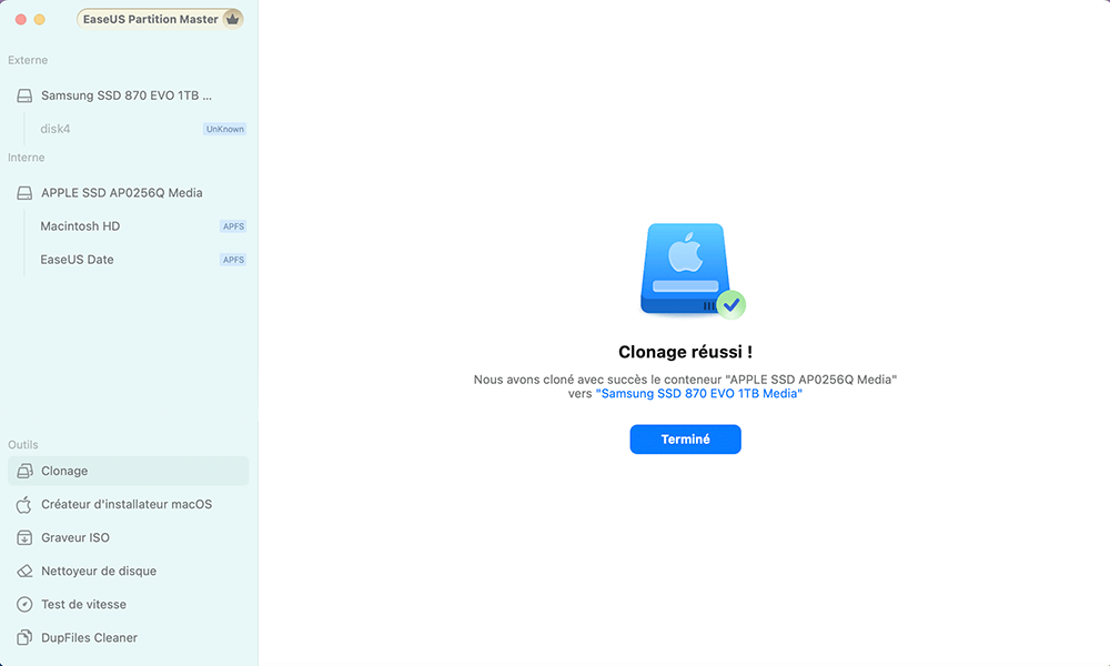 Cloner le disque Macos-4