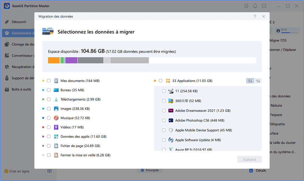 migration des données 2