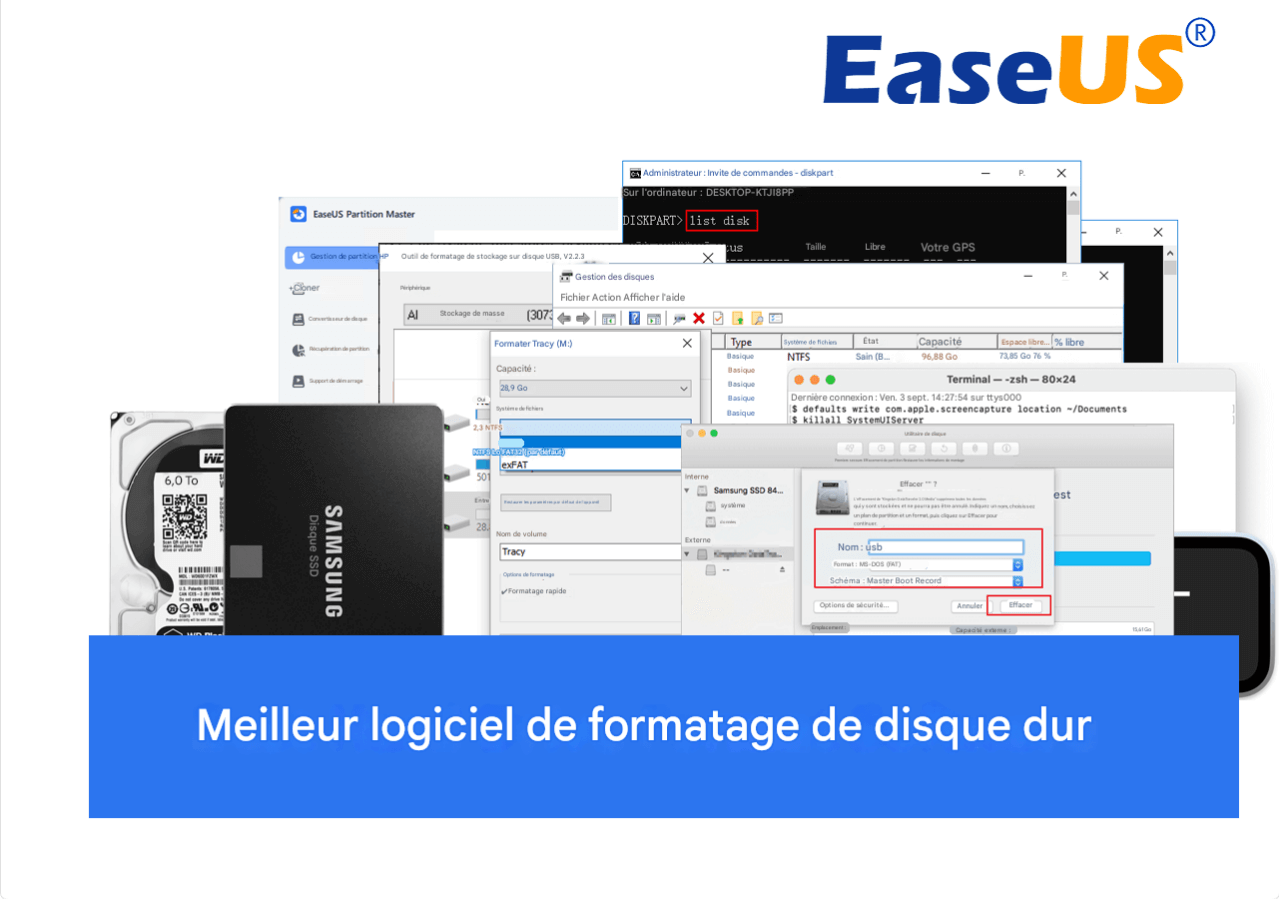 Logiciel de formatage de disque dur