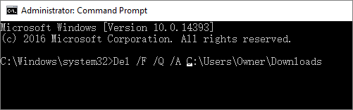 suppression des fichiers corrompus à l'aide de cmd
