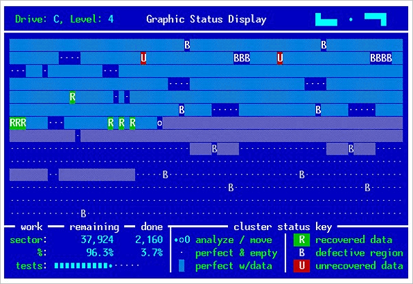 interface du logiciel spin rite