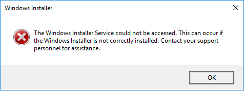 le service windows installer n'est pas accessible _ Impossible d'accéder au service Windows Installer