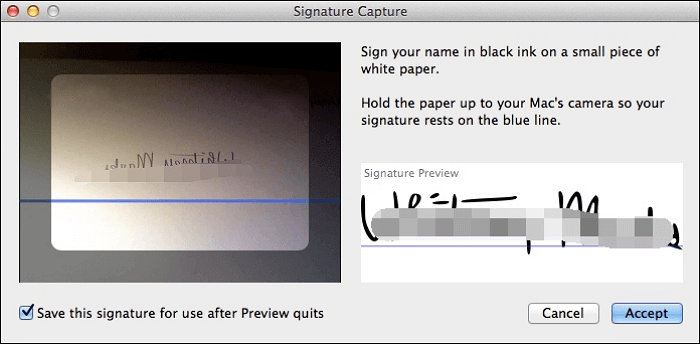 signature de capture