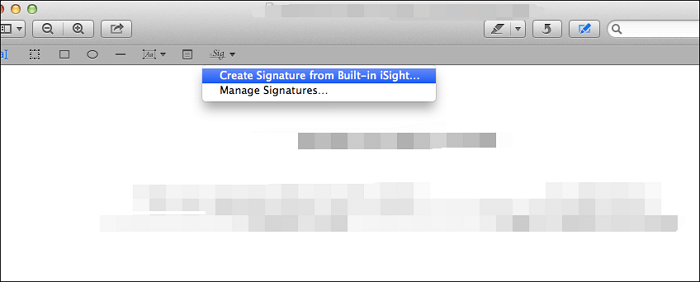 créer une signature à partir d'une caméra