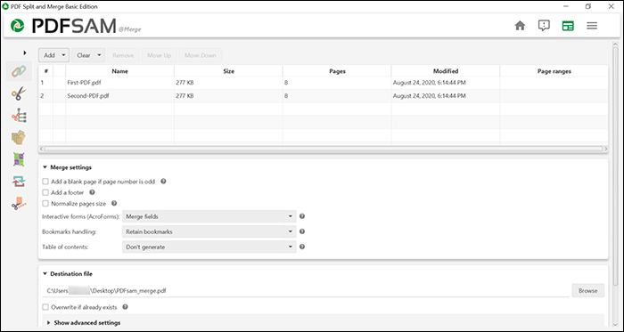 Fusionner des fichiers PDF avec PDFSam