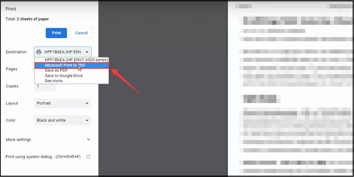choisir la destination