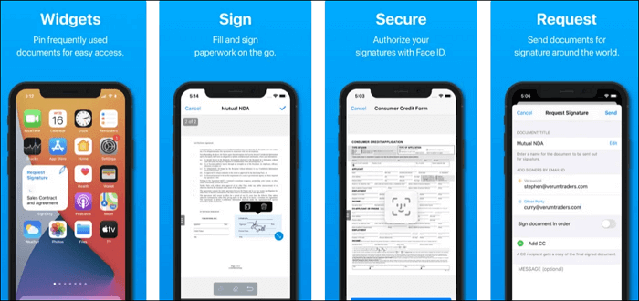 interface de signeasy