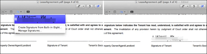 utiliser la signature