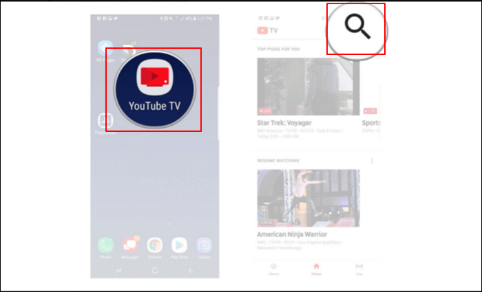 enregistrer youtube tv 1