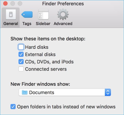 décocher les dossiers
