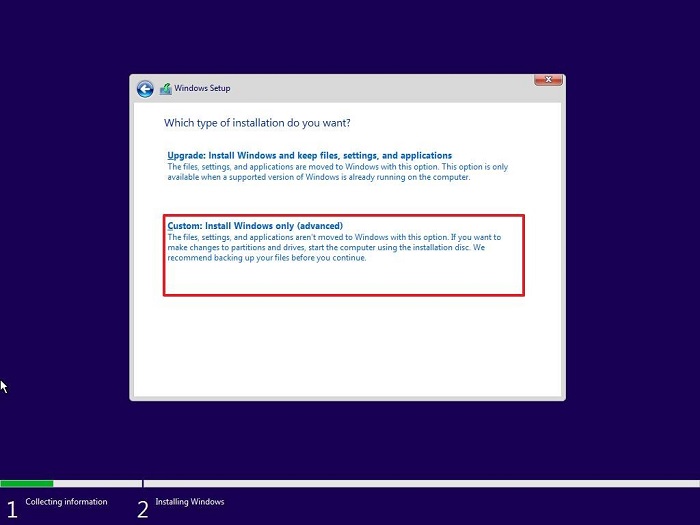 installation propre de windows 11 étape 4