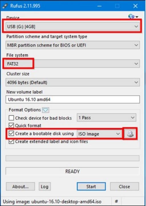 cochez la case à côté de Créer un disque amorçable