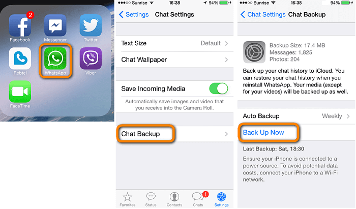 Comment sauvegarder WhatsApp sur iCloud