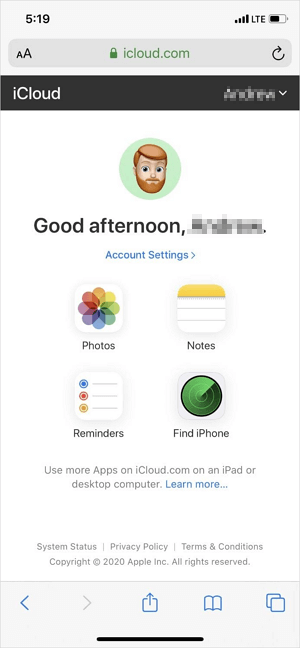 Comment transférer des photos d'iCloud vers l'iPhone via iCloud.com