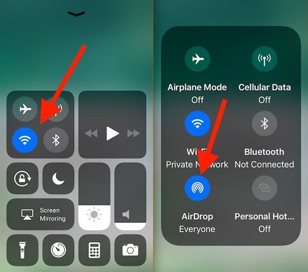 Comment transférer les données d'un iPhone à un autre sans iCloud - utiliser AirDrop