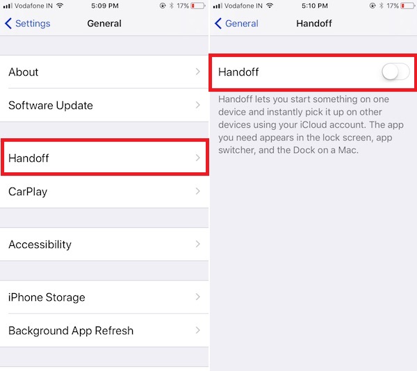 Activez le Handoff sur votre iPhone