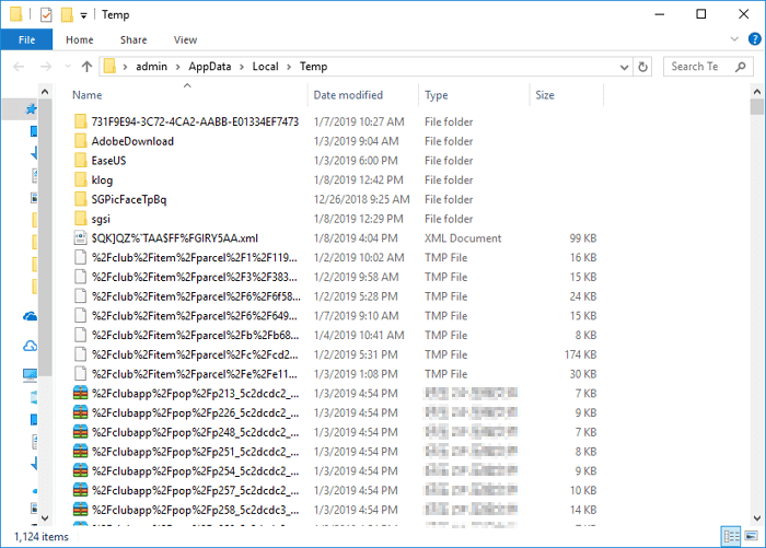 Comment accélérer Windows 10 - Supprimer les fichiers temporaires