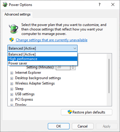 choisissez la haute performance