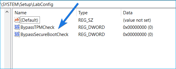 renommer BypassTPMCheck