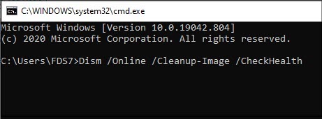 commande checkhealth