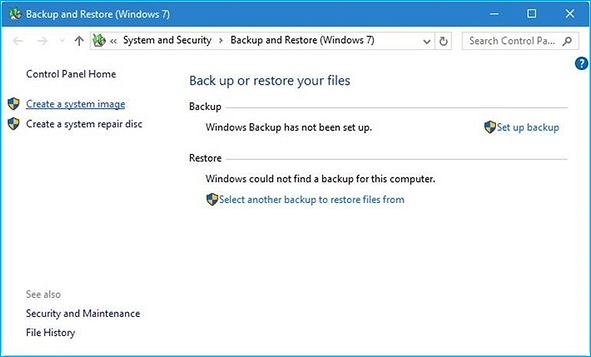 créer une image du système de manière