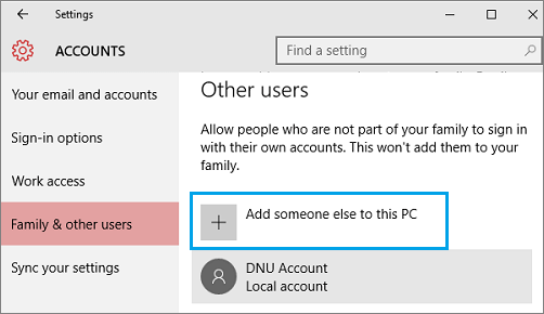 créer un nouveau compte utilisateur dans windows 10 pour réparer un profil utilisateur corrompu