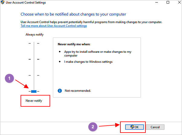 Fix 'impossible de copier les fichiers sans erreur admin droit'.