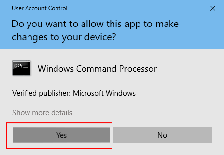 Autoriser l'exécution de l'invite de commande et corriger l'erreur «impossible de copier les fichiers».