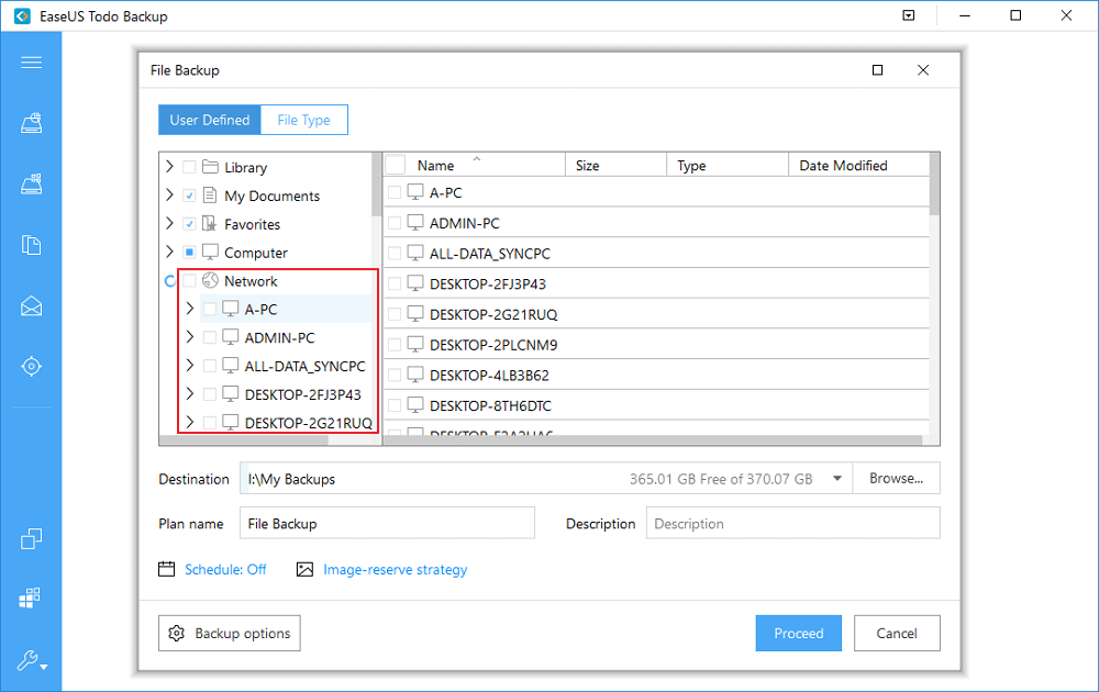 Connectez le lecteur réseau.