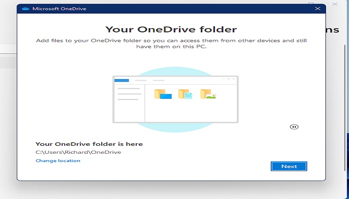 utilisation d'onedrive pour la sauvegarde de fichiers dans windows 11, étape 3