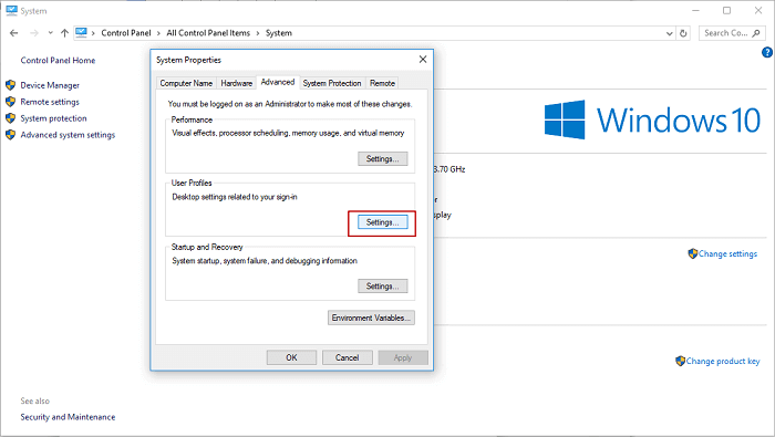 Panneau de configuration 3