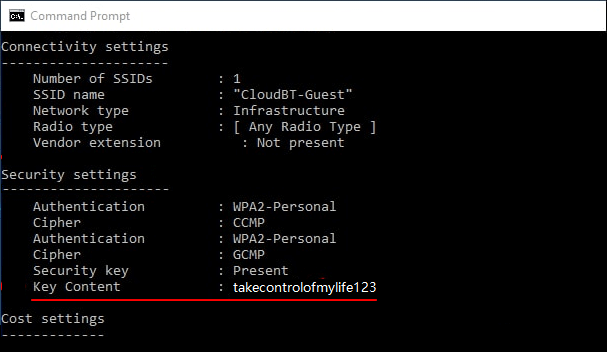 Vérifier et visualiser le code WiFi