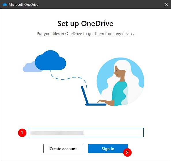 configuration de onedrive