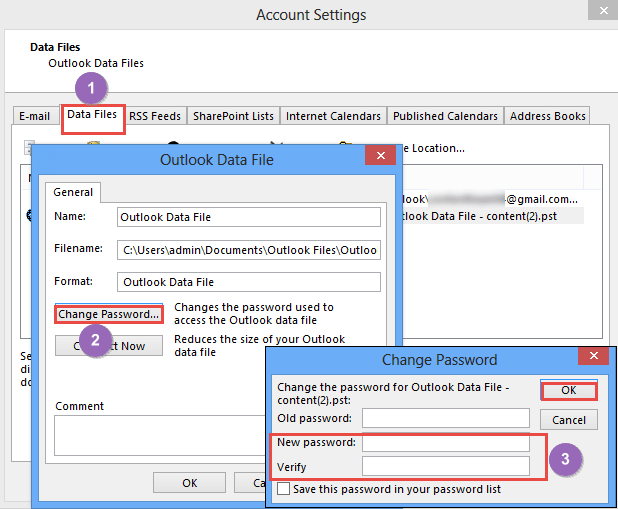 Protégez Outlook PST.
