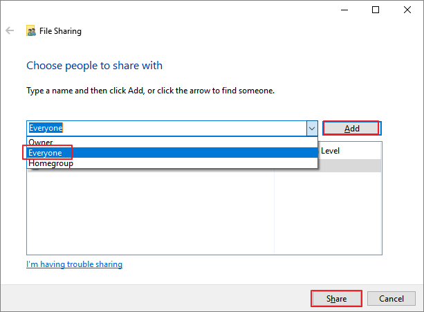transférer des fichiers de PC à PC avec Ethernet