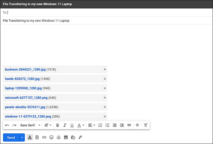 Transfert de fichiers par courrier électronique