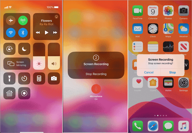 enregistrer l'écran sur iPhone avec l'enregistrement d'écran intégré