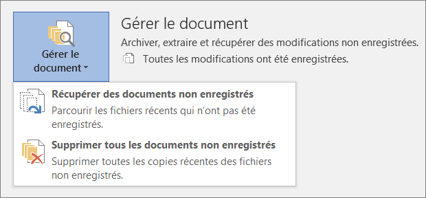 Récupérer un document Word écrasé à partir des fichiers temporaires