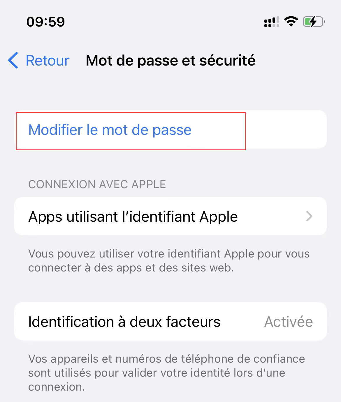 Réinitialiser le mot de passe Apple ID sur l'iPhone - 2