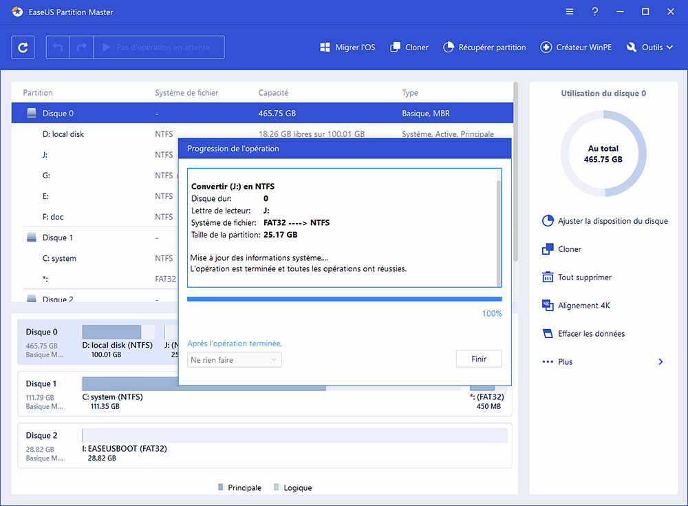 Le Fichier Est Trop Grand Pour Le Systeme De Fichiers De Destination Cle Usb Disque Dur Externe Easeus