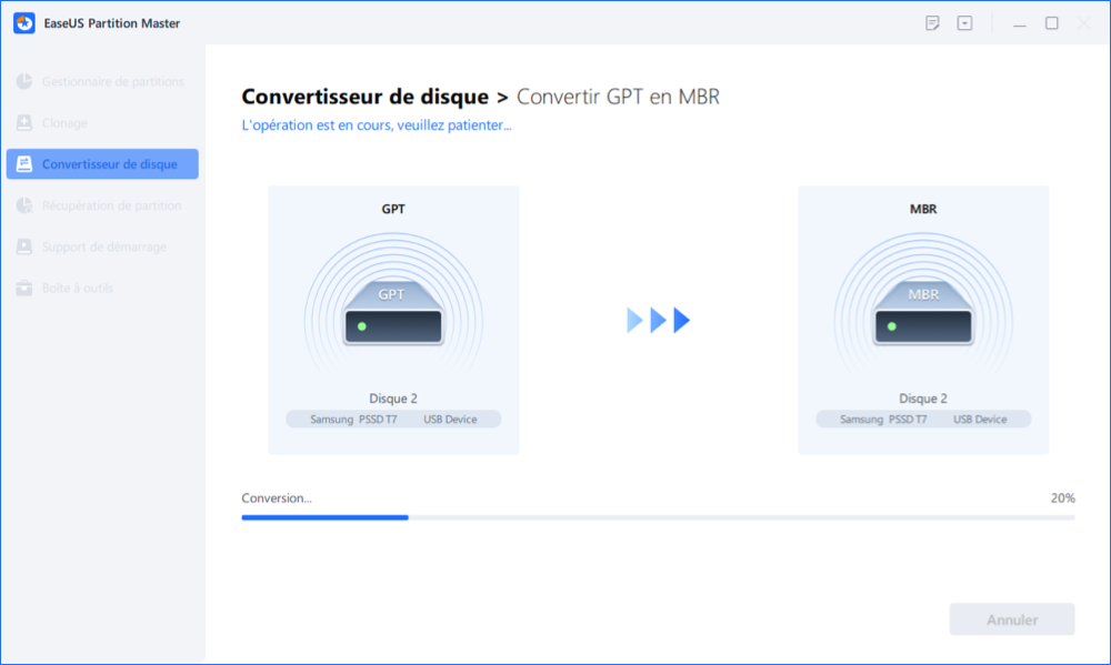 convertir le GPT en MBR-2