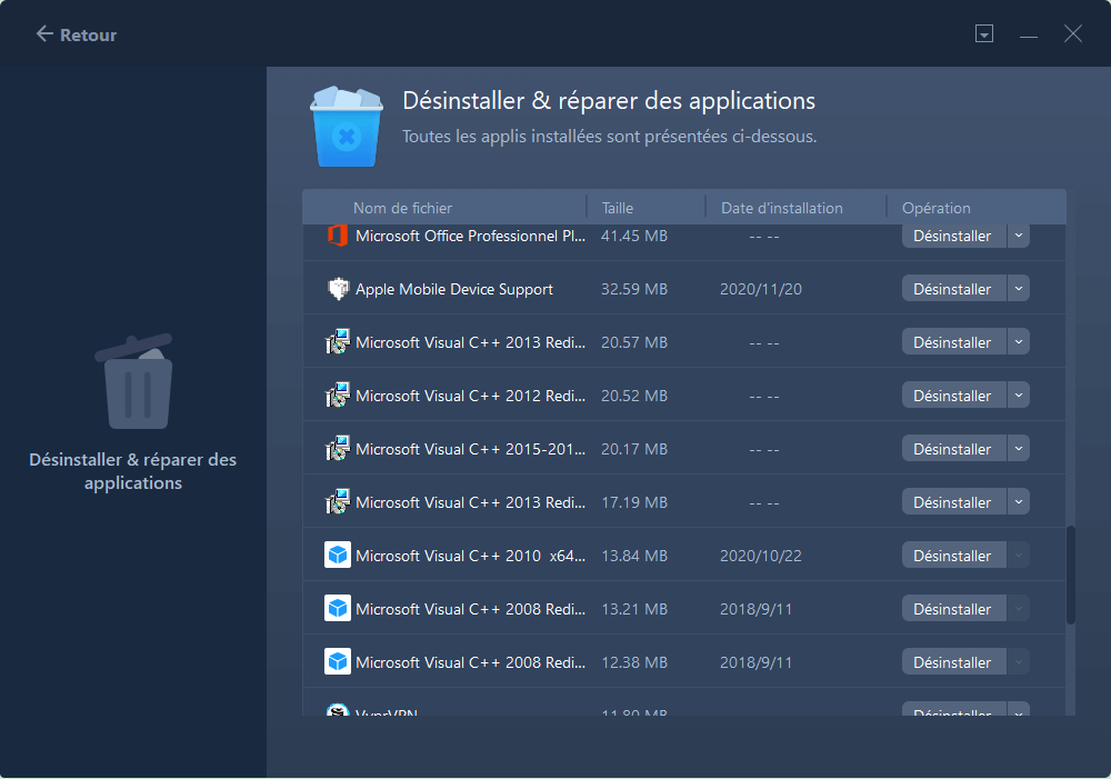 gestion des applications 2