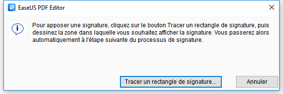 glisser une nouvelle signature