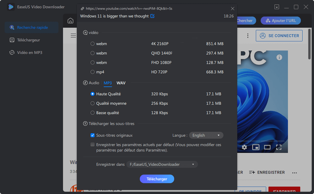 Comment télécharger de la musique de YouTube sur une clé USB  EaseUS