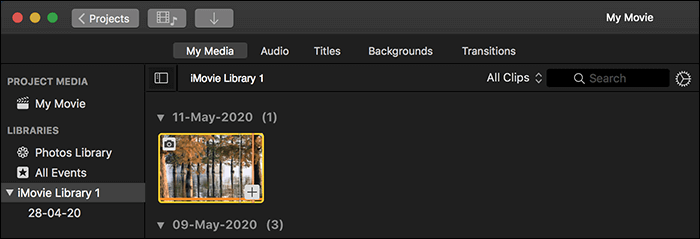 ajouter jpg à la chronologie