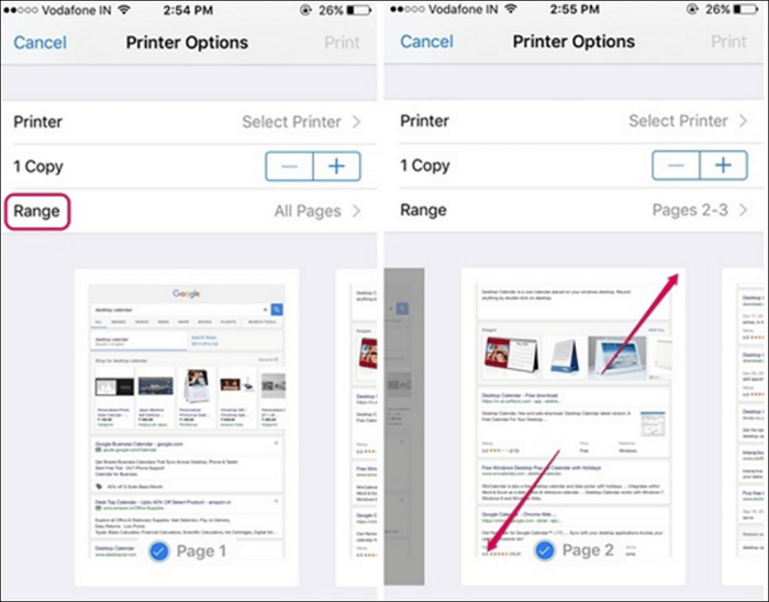 comment enregistrer une page sur iphone