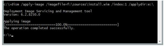 Ouvrez Dism.exe pour installer Windows 10 sur un disque dur externe