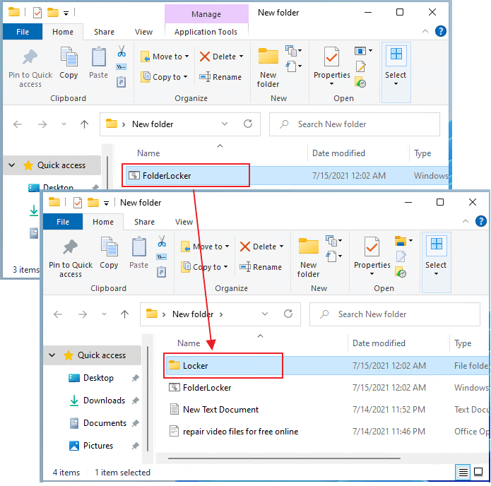 Générer un dossier de casier